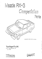 1977 RX-3 Competition Parts Catalog