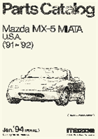 1991-92 Miata Fiche